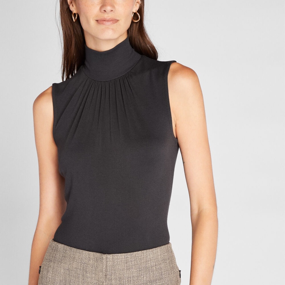 Sleeveless Mock Neck Top - Brand New - NEVER WORN - Black